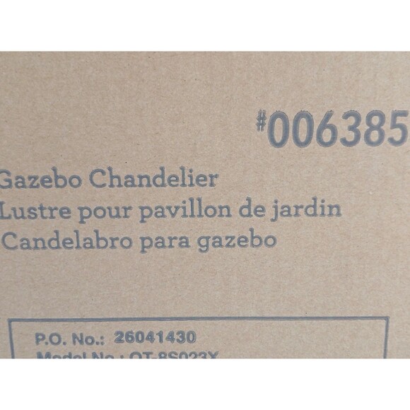 ALLEN + ROTH GAZEBO CHANDLER MATTE BLACK STEEL FRAME HOLDS 8 VOTIVE CANDLES - Picture 15 of 16